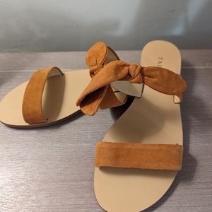Talbots Flat Side On Sandal Tan